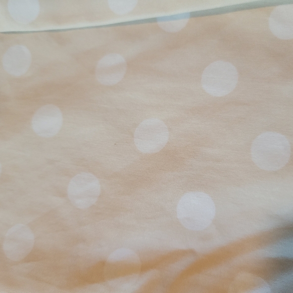 J.Crew Light Tan White Polka Dot A-line Skirt - Picture 5 of 8